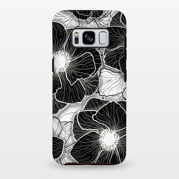 Galaxy S8 plus StrongFit Anemones Wildflower Illustration G599 by Medusa GraphicArt