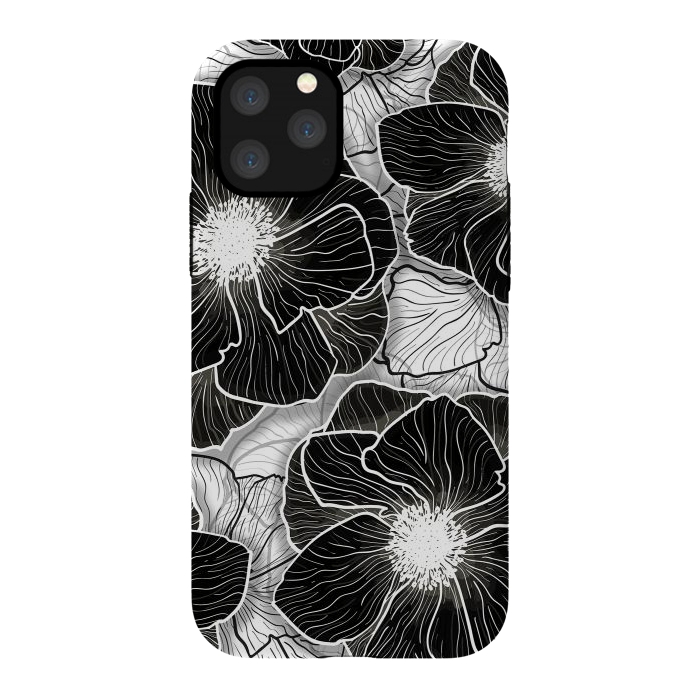 iPhone 11 Pro StrongFit Anemones Wildflower Illustration G599 by Medusa GraphicArt