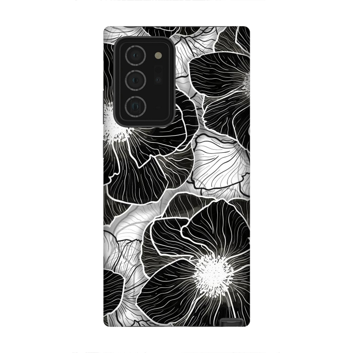 Galaxy Note 20 Ultra StrongFit Anemones Wildflower Illustration G599 by Medusa GraphicArt