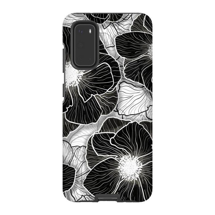 Galaxy S20 StrongFit Anemones Wildflower Illustration G599 by Medusa GraphicArt