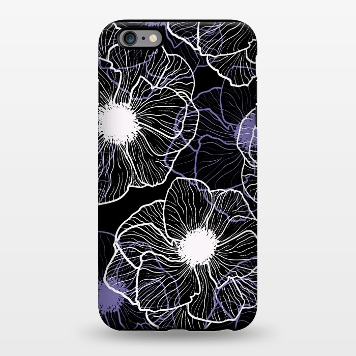 iPhone 6/6s plus StrongFit Anemones Wildflower Illustration G601 by Medusa GraphicArt