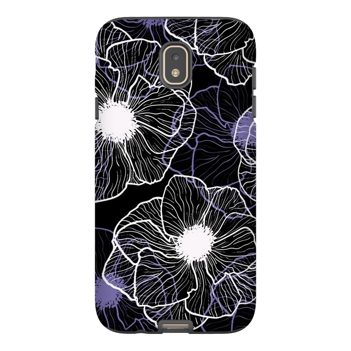 Galaxy J7 StrongFit Anemones Wildflower Illustration G601 by Medusa GraphicArt