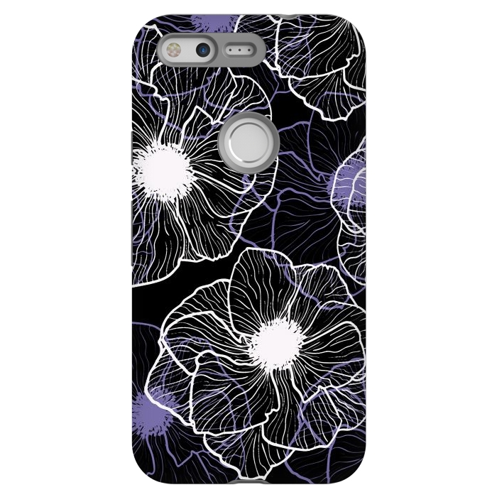 Pixel StrongFit Anemones Wildflower Illustration G601 by Medusa GraphicArt
