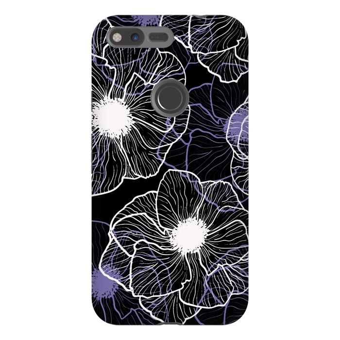 Pixel XL StrongFit Anemones Wildflower Illustration G601 by Medusa GraphicArt