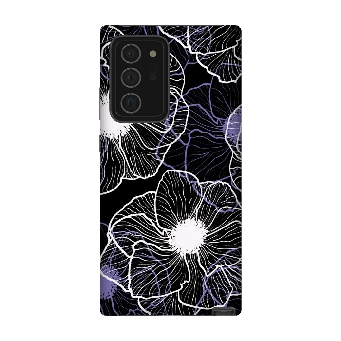 Galaxy Note 20 Ultra StrongFit Anemones Wildflower Illustration G601 by Medusa GraphicArt