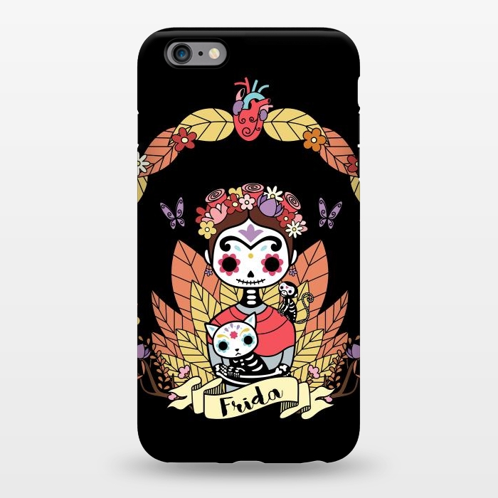 iPhone 6/6s plus StrongFit Cute Frida sugar skull by Laura Nagel