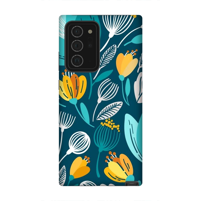 Galaxy Note 20 Ultra StrongFit Blue Doodle by ArtsCase