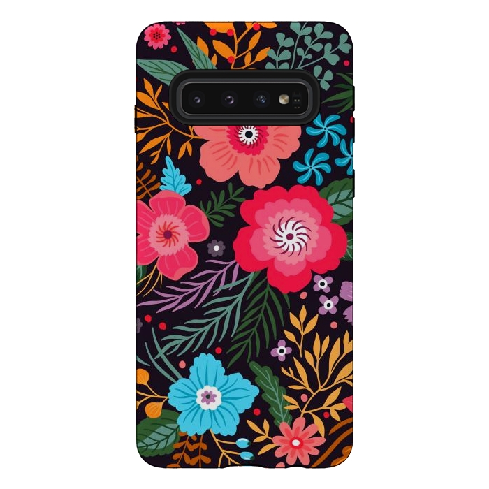 Galaxy S10 StrongFit In love with the flowers by ArtsCase