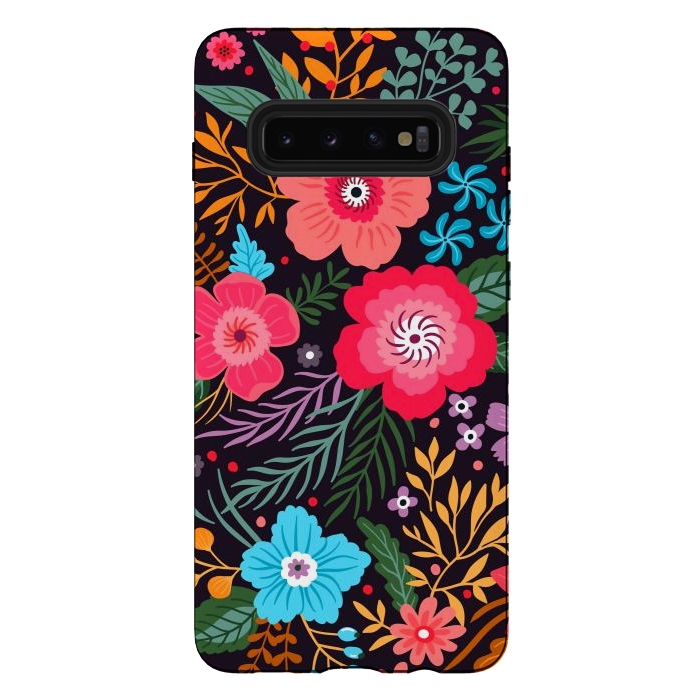 Galaxy S10 plus StrongFit In love with the flowers by ArtsCase