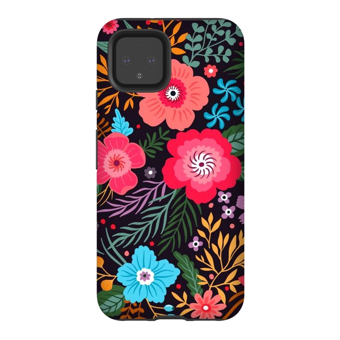 Pixel 4 StrongFit In love with the flowers by ArtsCase