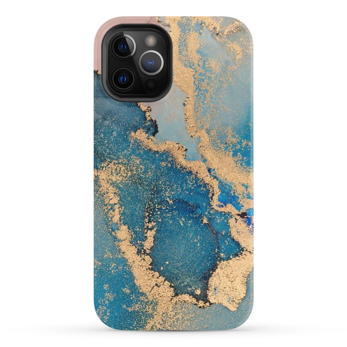 iPhone 12 Pro StrongFit Pastel Liquid by ArtsCase