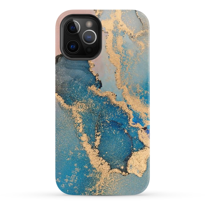 iPhone 12 Pro Max StrongFit Pastel Liquid by ArtsCase