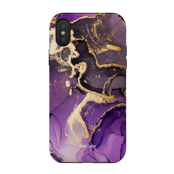 iPhone Xs / X StrongFit Purple Skies by ArtsCase