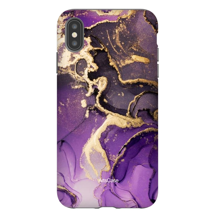 iPhone Xs Max StrongFit Purple Skies by ArtsCase