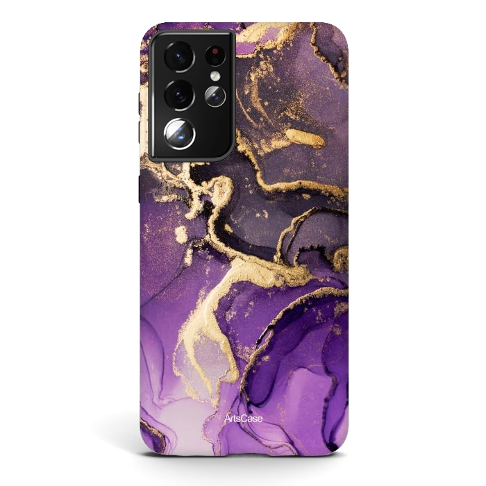 Galaxy S21 ultra StrongFit Purple Skies by ArtsCase