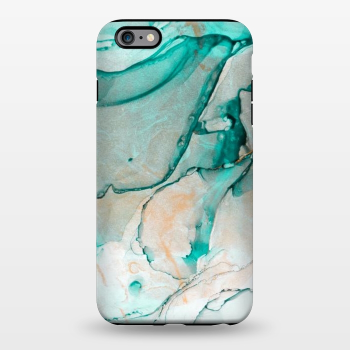 iPhone 6/6s plus StrongFit Tropical Green Marble by ArtsCase