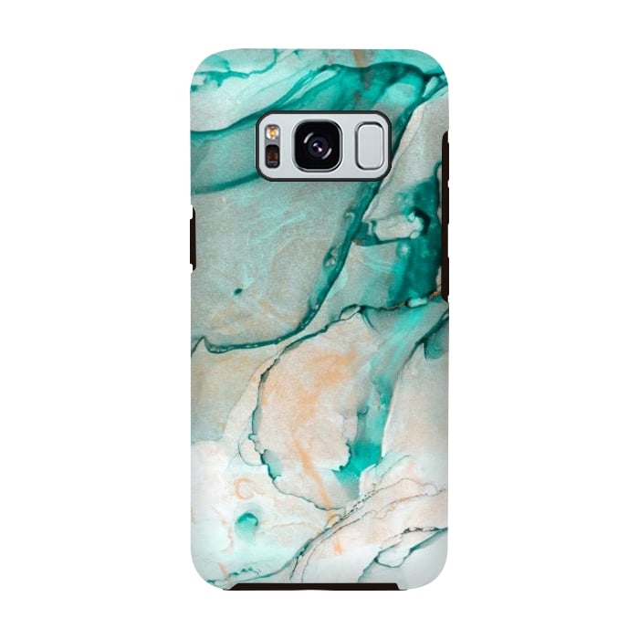 Galaxy S8 StrongFit Tropical Green Marble by ArtsCase