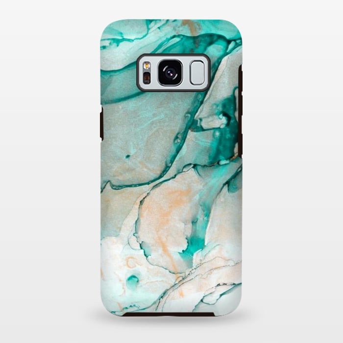Galaxy S8 plus StrongFit Tropical Green Marble by ArtsCase