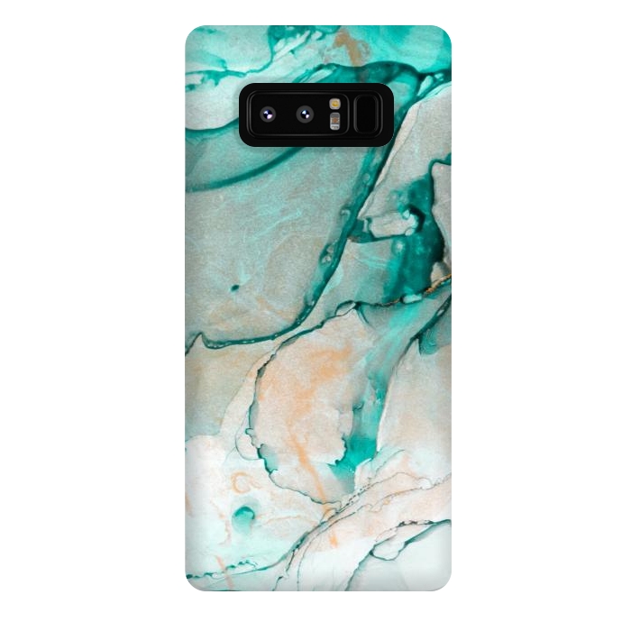 Galaxy Note 8 StrongFit Tropical Green Marble by ArtsCase