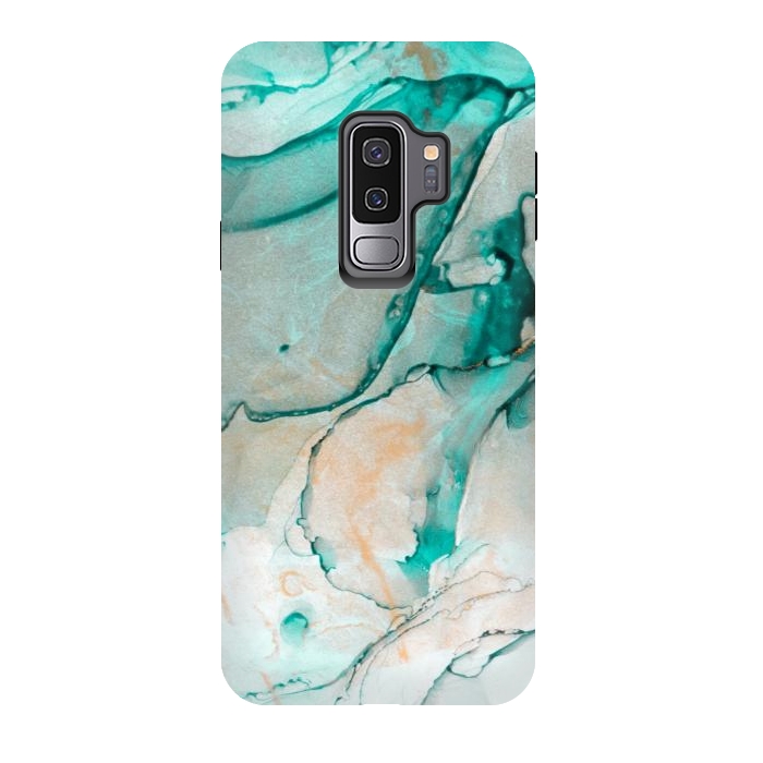 Galaxy S9 plus StrongFit Tropical Green Marble by ArtsCase