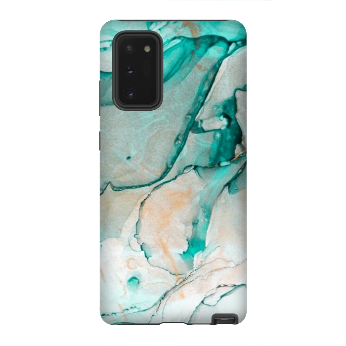 Galaxy Note 20 StrongFit Tropical Green Marble by ArtsCase