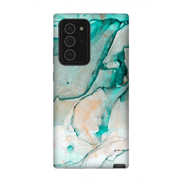 Galaxy Note 20 Ultra StrongFit Tropical Green Marble by ArtsCase