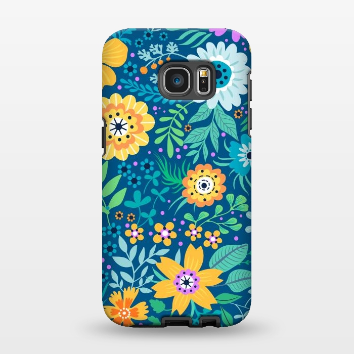 Galaxy S7 EDGE StrongFit Yellow Flowers by ArtsCase
