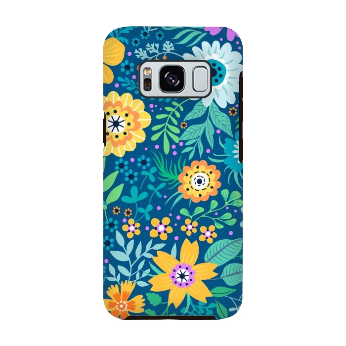 Galaxy S8 StrongFit Yellow Flowers by ArtsCase