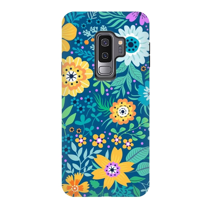 Galaxy S9 plus StrongFit Yellow Flowers by ArtsCase
