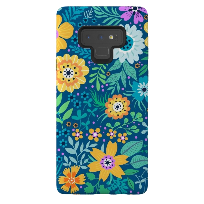 Galaxy Note 9 StrongFit Yellow Flowers by ArtsCase
