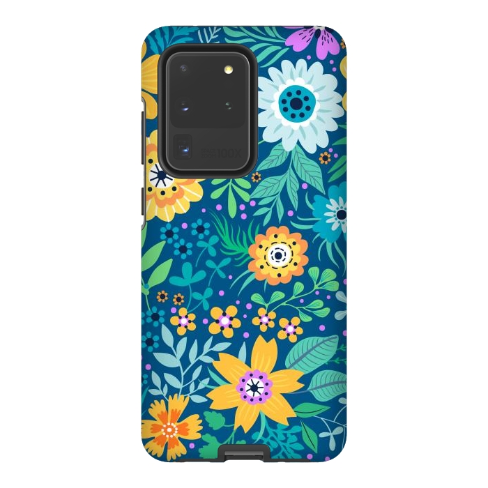 Galaxy S20 Ultra StrongFit Yellow Flowers by ArtsCase