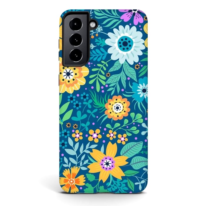 Galaxy S21 StrongFit Yellow Flowers by ArtsCase