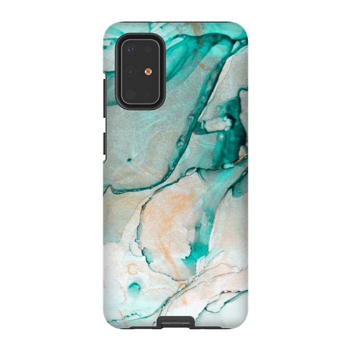 Galaxy S20 Plus StrongFit Tropical Green Marble by ArtsCase