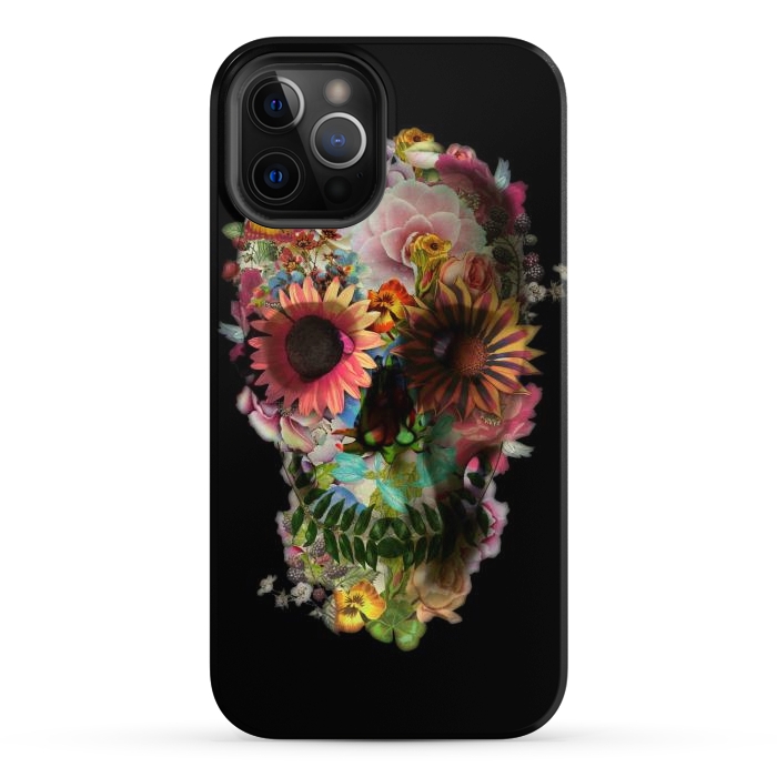 iPhone 12 Pro Max StrongFit Skull 2 Black by Ali Gulec
