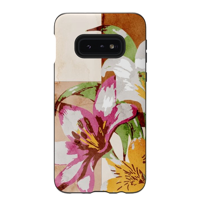 Galaxy S10e StrongFit Floral Insiration by Creativeaxle