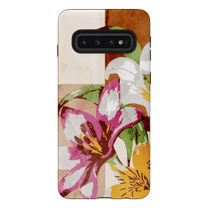 Galaxy S10 StrongFit Floral Insiration by Creativeaxle