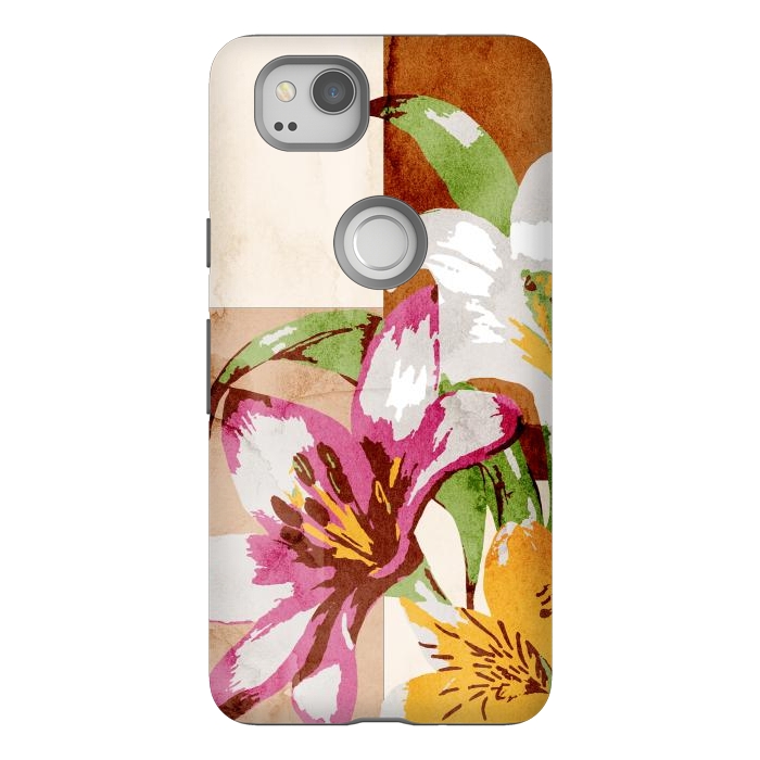 Pixel 2 StrongFit Floral Insiration by Creativeaxle