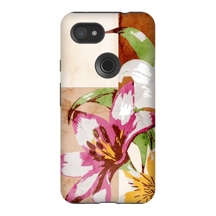 Pixel 3AXL StrongFit Floral Insiration by Creativeaxle