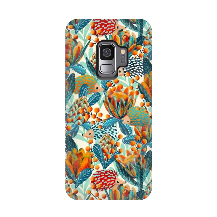 Galaxy S9 StrongFit Hiding Hedgehogs by gingerlique