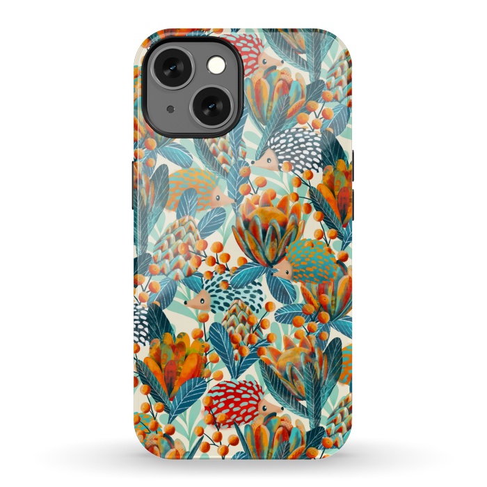 iPhone 13 StrongFit Hiding Hedgehogs by gingerlique