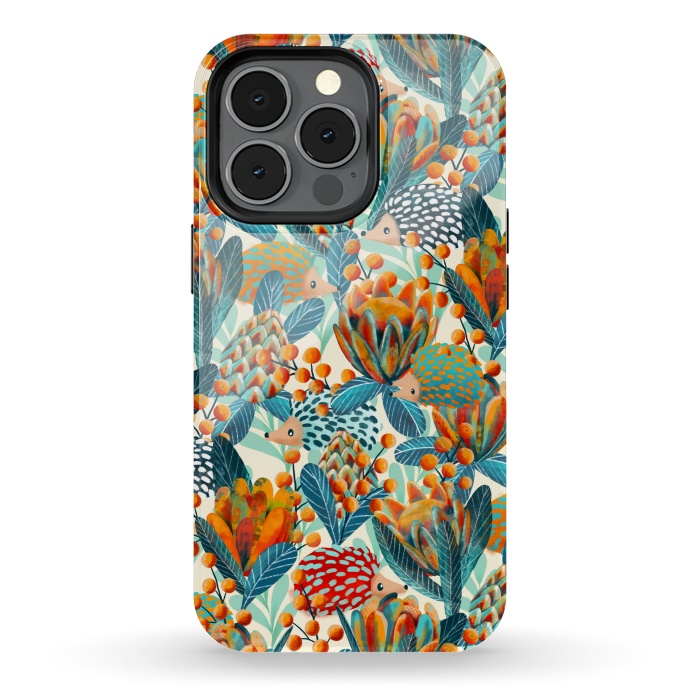 iPhone 13 pro StrongFit Hiding Hedgehogs by gingerlique