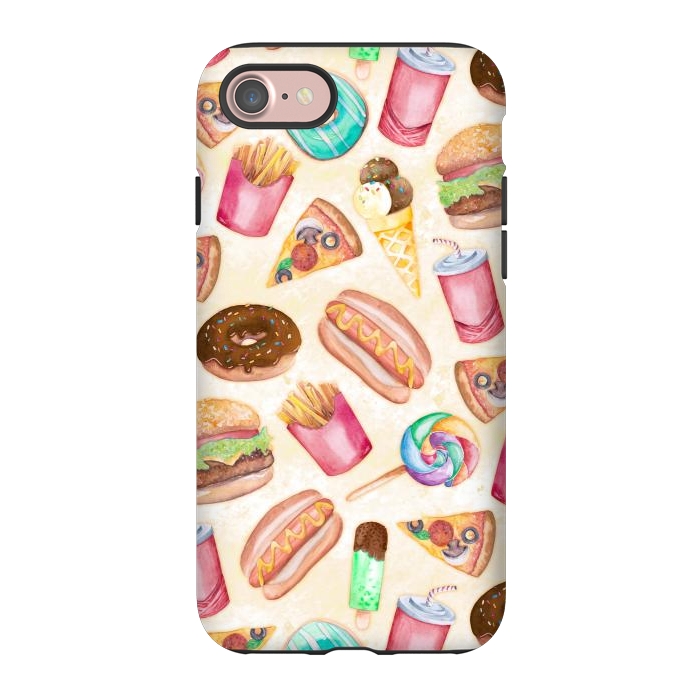 iPhone 7 StrongFit Junk Food by gingerlique