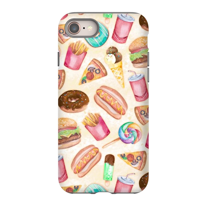 iPhone 8 StrongFit Junk Food by gingerlique