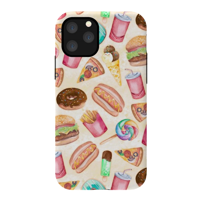 iPhone 11 Pro StrongFit Junk Food by gingerlique