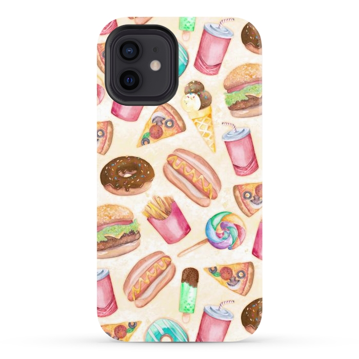 iPhone 12 StrongFit Junk Food by gingerlique