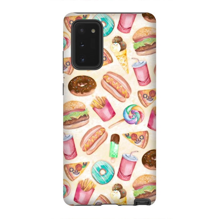 Galaxy Note 20 StrongFit Junk Food by gingerlique