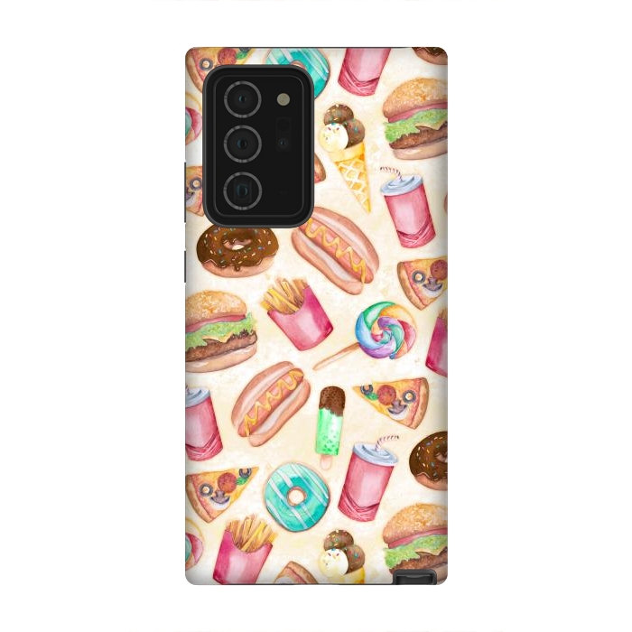 Galaxy Note 20 Ultra StrongFit Junk Food by gingerlique