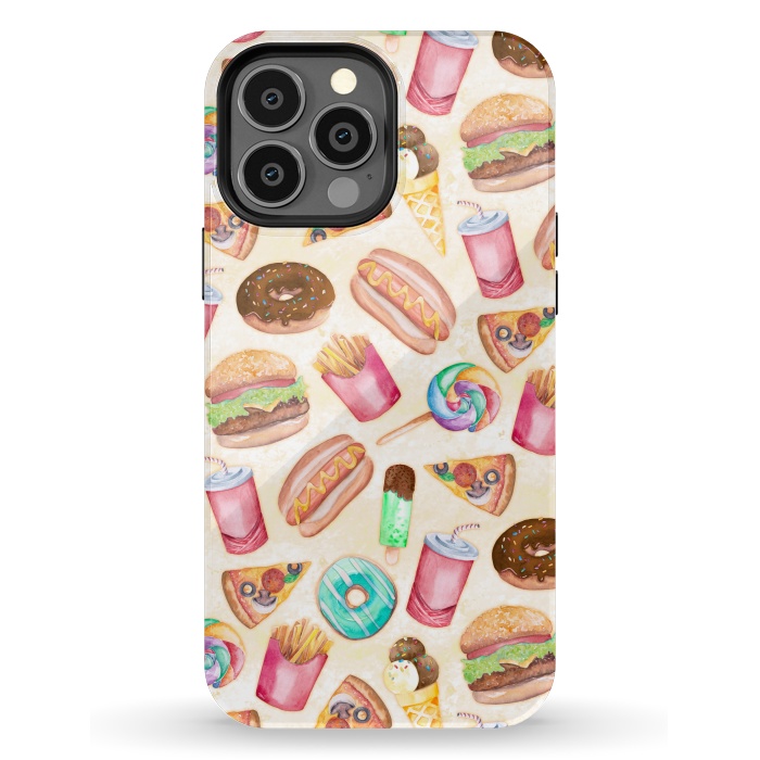 iPhone 13 Pro Max StrongFit Junk Food by gingerlique