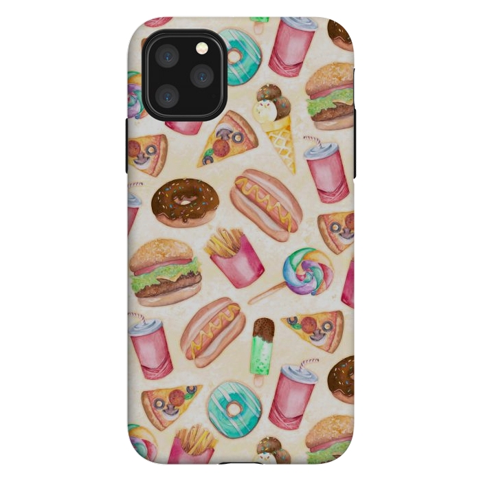 iPhone 11 Pro Max StrongFit Junk Food by gingerlique