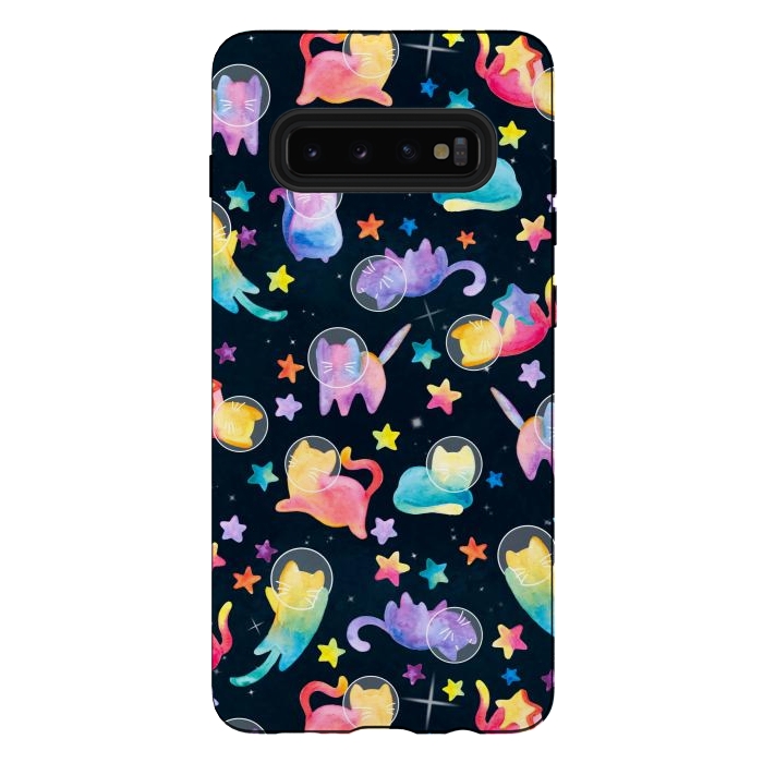 Galaxy S10 plus StrongFit Luna Kitty by gingerlique